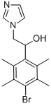 1H-Imidazole-1-ethanol, alpha-(4-bromo-2,3,5,6-tetramethylphenyl)- Structure