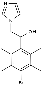 1H-Imidazole-1-ethanol, alpha-(4-bromo-2,3,5,6-tetramethylphenyl)- Structure