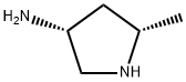 3-Pyrrolidinamine,5-methyl-,(3R-cis)-(9CI) Struktur