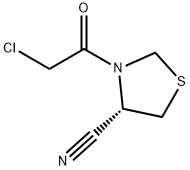 (S)-3-(2-CHLOROACETYL)THIAZOLIDINE-4-CARBONITRILE Struktur