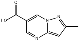 2-メチルピラゾロ[1,5-a]ピリミジン-6-カルボン酸 化学構造式