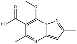 7-METHOXY-2,5-DIMETHYLPYRAZOLO[1,5-A]PYRIMIDINE-6-CARBOXYLIC ACID Structure