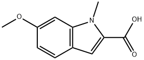 6-METHOXY-1-METHYL-1H-INDOLE-2-CARBOXYLIC ACID Struktur