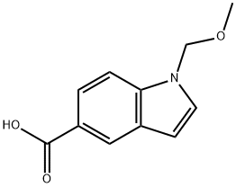 1-(METHOXYMETHYL)-1H-INDOLE-5-CARBOXYLIC ACID Struktur