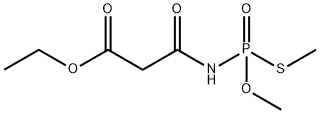 Propanoic acid, 3-((methoxy(methylthio)phosphinyl)amino)-3-oxo-, ethyl  ester 结构式