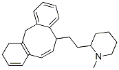5,10,11,12-Tetrahydro-5-[2-(1-methyl-2-piperidyl)ethyl]dibenzo[a,d]cyclooctene Structure