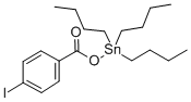 Benzoic acid, p-iodo-, tributylstannyl ester Struktur