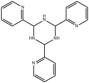 ヘキサヒドロ-2,4,6-トリス(2-ピリジニル)-1,3,5-トリアジン 化学構造式