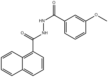 1-(3-甲氧基苯甲酰基)-2-(1-萘酚)-肼,73941-12-5,结构式