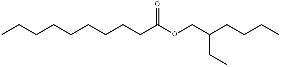 デカン酸2-エチルヘキシル 化学構造式
