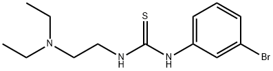 1-(m-ブロモフェニル)-3-[2-(ジエチルアミノ)エチル]チオ尿素 化学構造式