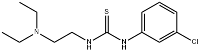 1-(m-Chlorophenyl)-3-[2-(diethylamino)ethyl]thiourea Struktur