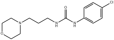 1-(p-Chlorophenyl)-3-(3-morpholinopropyl)urea Struktur