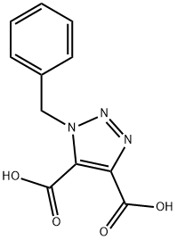 1-ベンジル-1H-1,2,3-トリアゾール-4,5-ジカルボン酸 化学構造式