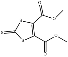 1,3-DITHIOLE-2-THIONE-4,5-DICARBOXYLIC ACID DIMETHYL ESTER Structure