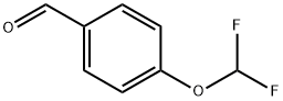4-(ジフルオロメトキシ)ベンズアルデヒド 化学構造式