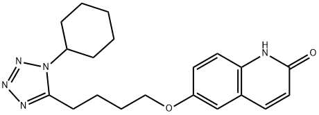 6-[4-(1-CYCLOHEXYL-1H-TETRAZOL-5-YL) BUTOXY]-2(1H)-QUINOLINONE Struktur