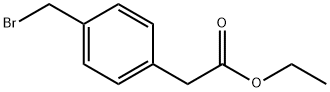 (4-broMoMethylphenyl)acetic acid ethyl ester Struktur