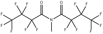 N-メチルビス(ヘプタフルオロブチルアミド) 化学構造式