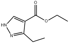 3-エチル-1H-ピラゾール-4-カルボン酸エチル 化学構造式