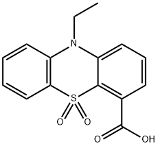 4-カルボキシ-10-エチル-10H-フェノチアジン5,5-ジオキシド 化学構造式