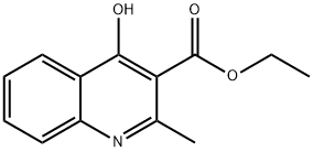 4-ヒドロキシ-2-メチル-3-キノリンカルボン酸エチル 化学構造式
