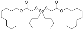 2,2'-[(ジブチルスタンニレン)ビス(チオ)]ビス酢酸ジノニル 化学構造式