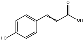 4-ヒドロキシベンゼンアクリル酸 化学構造式