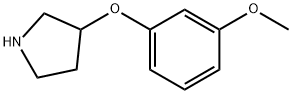 3-(3-甲氧基苯氧基)吡咯烷, 740023-17-0, 结构式