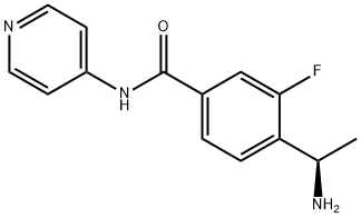 Benzamide, 4-(1-aminoethyl)-3-fluoro-N-4-pyridinyl-, (R)- (9CI) Struktur