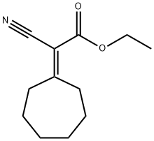 ETHYL 2-CYANO-2-CYCLOHEPTYLIDENACETATE Struktur