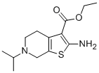 2-氨基-6-(丙-2-基)-4H,5H,6H,7H-噻吩并[2,3-C]吡啶-3-羧酸乙酯 结构式