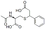 N-acetyl-S-(1-phenyl-2-carboxyethyl)cysteine Structure
