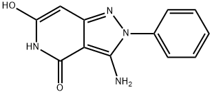3-Amino-2-phenyl-2H-pyrazolo[4, 3-c]pyridine-4,6-diol Structure