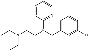 N-(m-Chlorobenzyl)-N-(2-dimethylaminoethyl)-2-pyridinamine Struktur