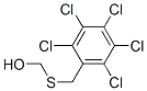 [(2,3,4,5,6-Pentachlorobenzyl)thio]methanol Structure