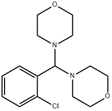 4,4'-(o-Chlorobenzylidene)dimorpholine Struktur