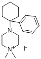 1,1-Dimethyl-4-(1-phenylcyclohexyl)piperazinium, iodide Structure