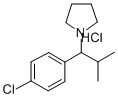 1-(p-Chloro-alpha-isopropylbenzyl)pyrrolidine hydrochloride Struktur