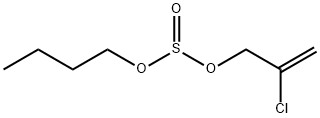 Sulfurous acid, butyl 2-chloro-2-propenyl ester Structure