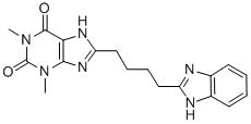 8-[4-(1H-Benzimidazol-2-yl)butyl]-1,3-dimethyl-1H-purine-2,6(3H,7H)-dione Structure