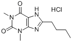 Theophylline, 8-butyl-, hydrochloride Structure