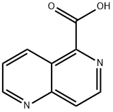 1,6-NAPHTHYRIDINE-5-CARBOXYLICACID
 Struktur