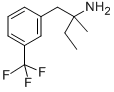 α-エチル-α-メチル-3-(トリフルオロメチル)ベンゼンエタンアミン 化学構造式