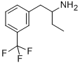 α-エチル-3-(トリフルオロメチル)ベンゼンエタンアミン 化学構造式