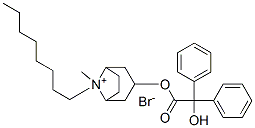 (8-methyl-8-octyl-8-azoniabicyclo[3.2.1]oct-3-yl) 2-hydroxy-2,2-diphen yl-acetate bromide Structure