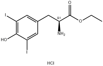 3,5-Diiodo-L-tyrosine ethyl ester hydrochloride Structure
