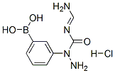 [3-(diaminomethylidenecarbamoylamino)phenyl]boronic acid hydrochloride Struktur