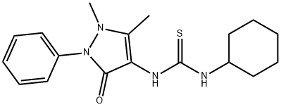3-Antipyrinyl-1-cyclohexylthiourea Structure
