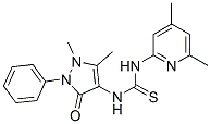1-Antipyrinyl-3-(4,6-dimethylpyridin-2-yl)thiourea Structure